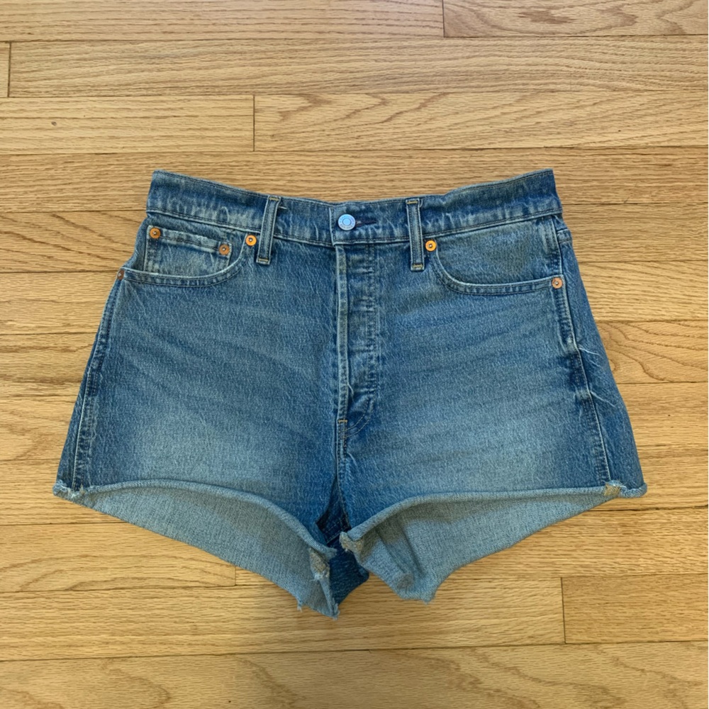 Cheeky denim shorts